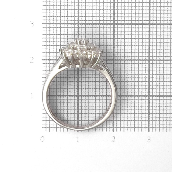 Кольцо из серебра с фианитами