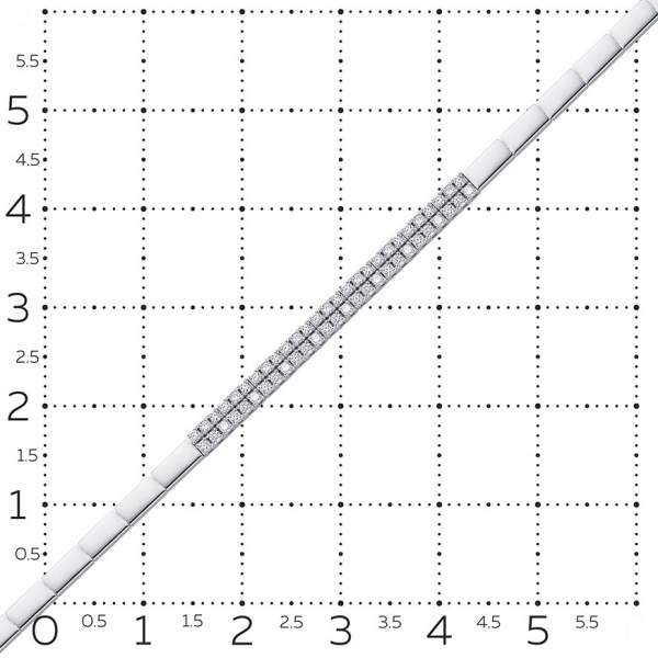 Браслет из белого золота с бриллиантами