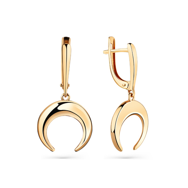 Серьги из красного золота