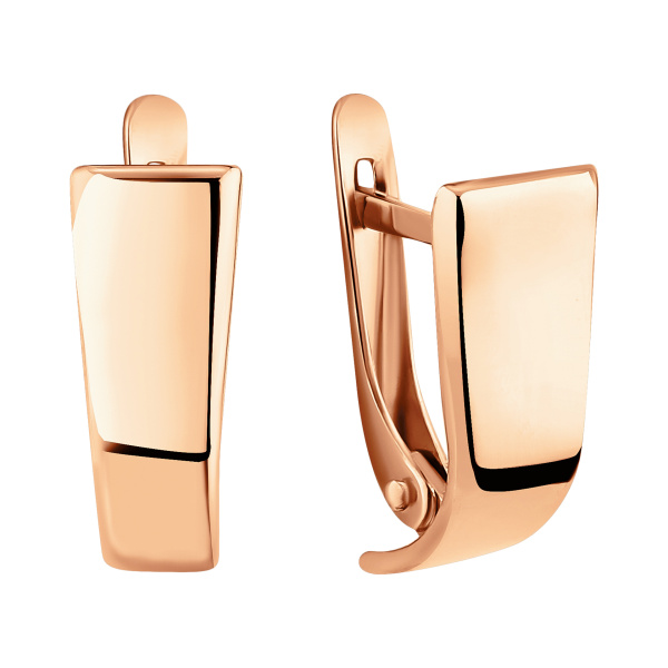 Серьги из красного золота