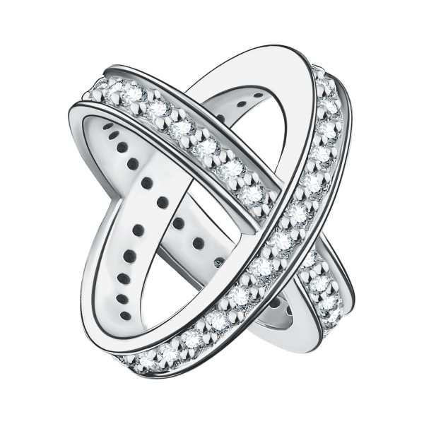 Подвеска из серебра с фианитами