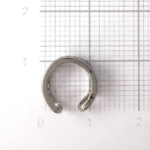 Серьги каффы из серебра