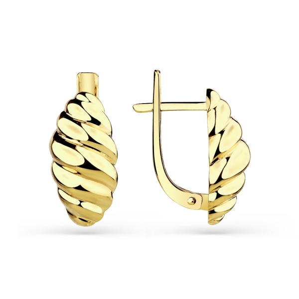 Серьги из желтого золота