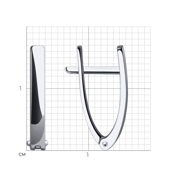 Серьги из белого золота