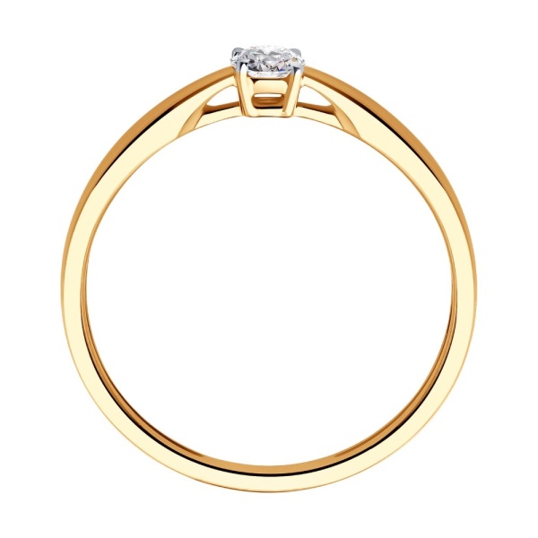 Кольцо из золота с бриллиантом