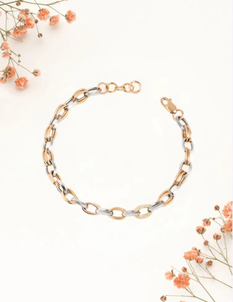 Браслет из комбинированного золота