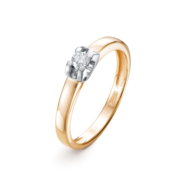 Кольцо из золота с бриллиантом