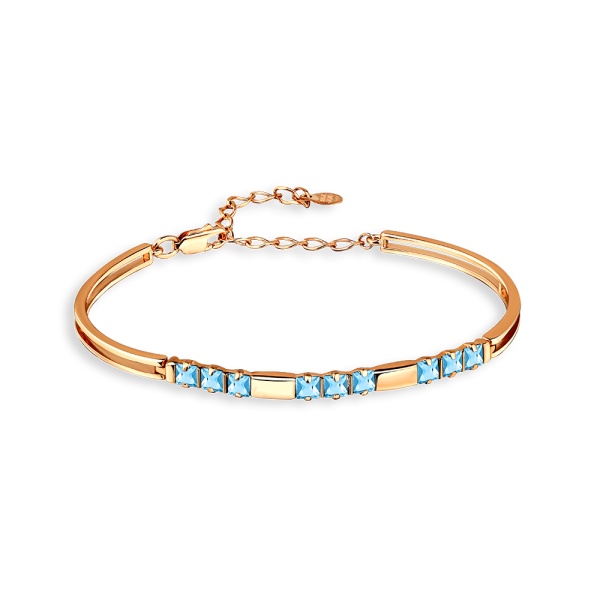 Браслет из красного золота с топазами