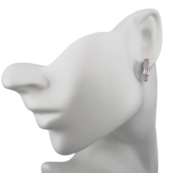 Серьги из серебра с цирконами