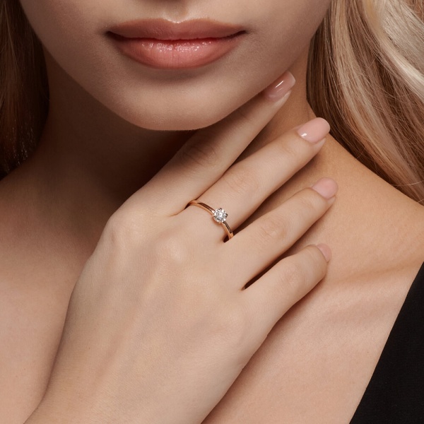 Кольцо из золота с бриллиантами