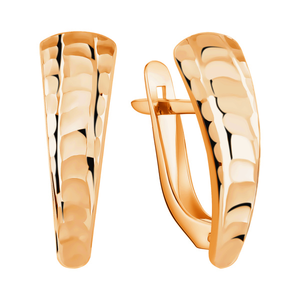 Серьги из красного золота