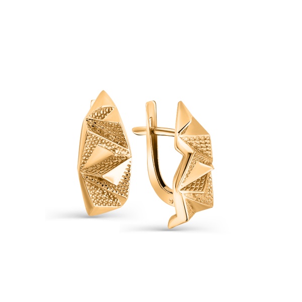 Серьги из красного золота