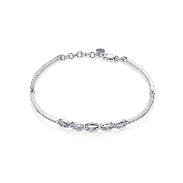 Браслет из белого золота с бриллиантами