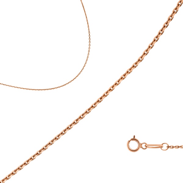Цепь из красного золота 585, плетение "Якорь"