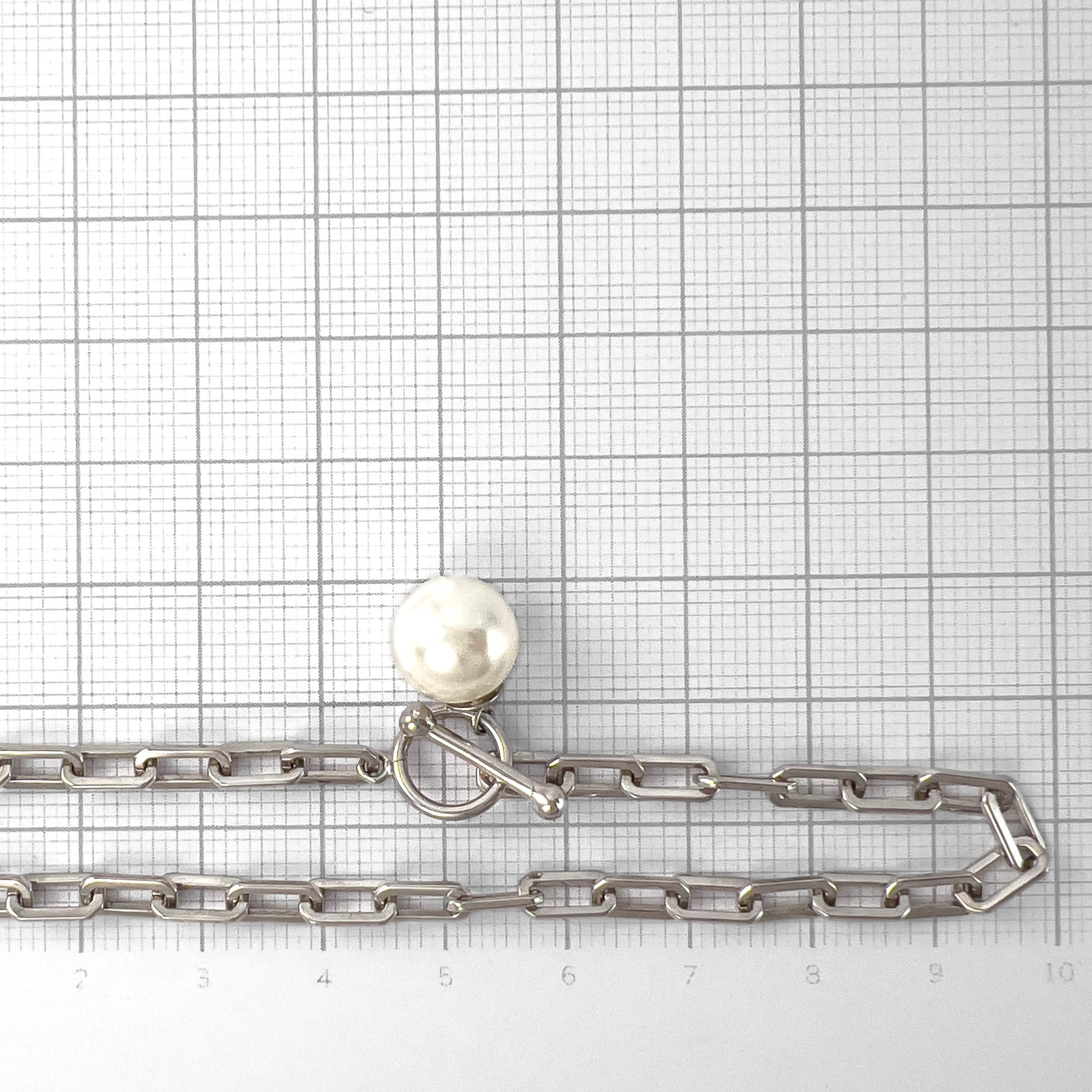 Браслет из серебра с жемчугом