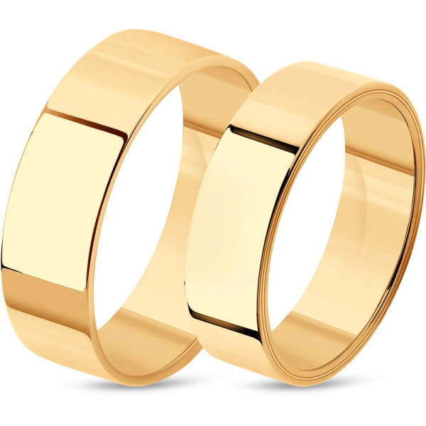 Обручальное кольцо из красного золота