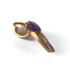 Подвеска из золота с аметистом и фианитами