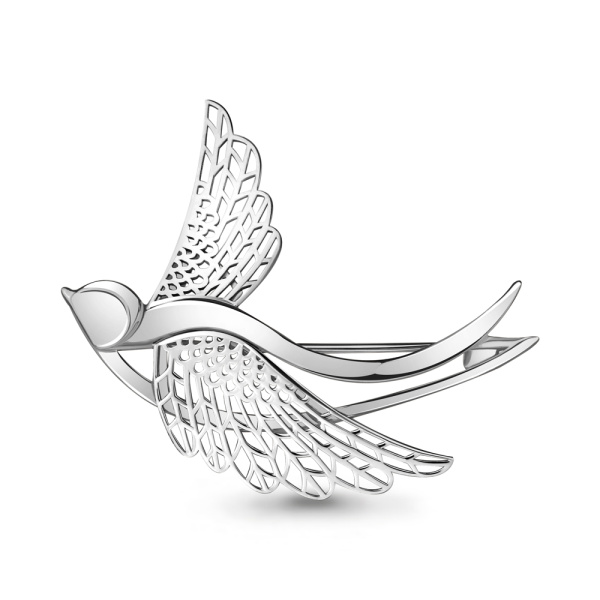 Брошь из серебра