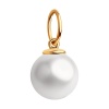 Подвеска из красного золота с жемчугом