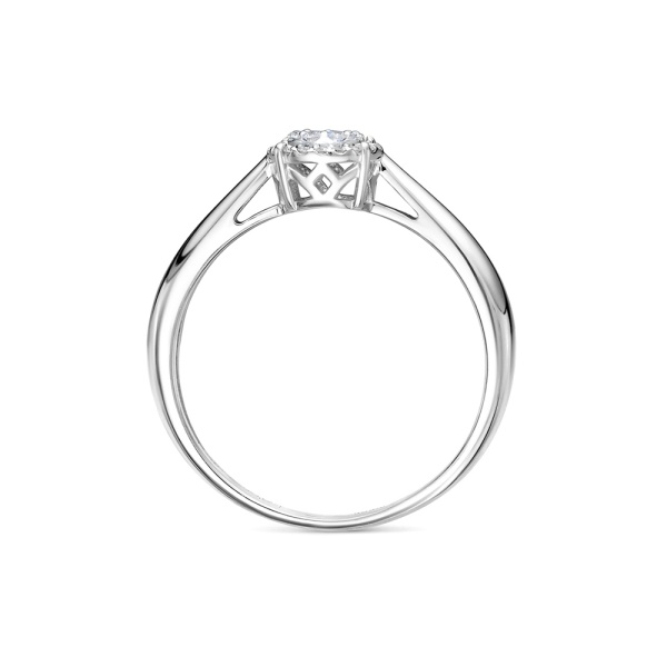 Кольцо из белого золота с бриллиантами