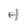 Пирсинг из белого золота с бриллиантами