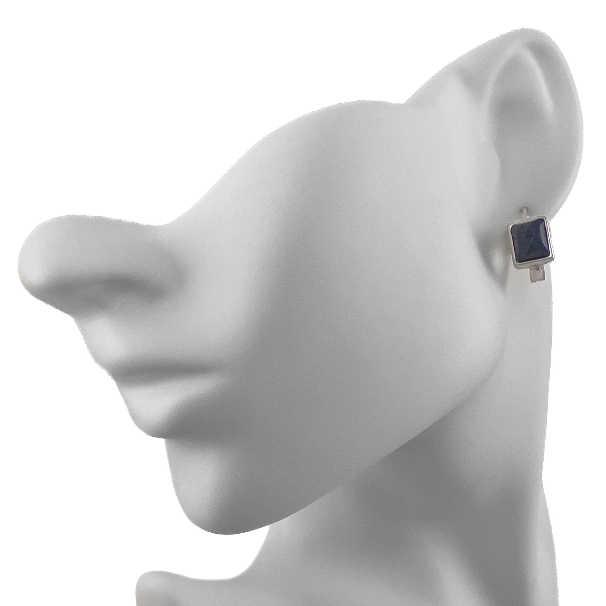 Серьги из серебра с ониксом