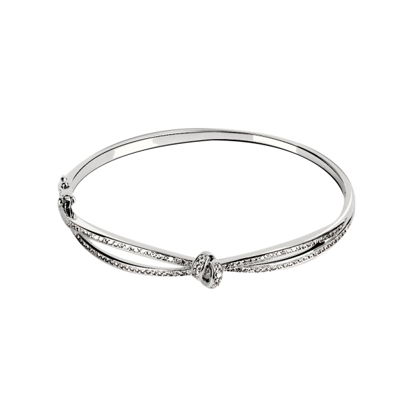 Браслет из серебра с кубическим цирконием