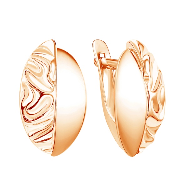 Серьги из красного золота