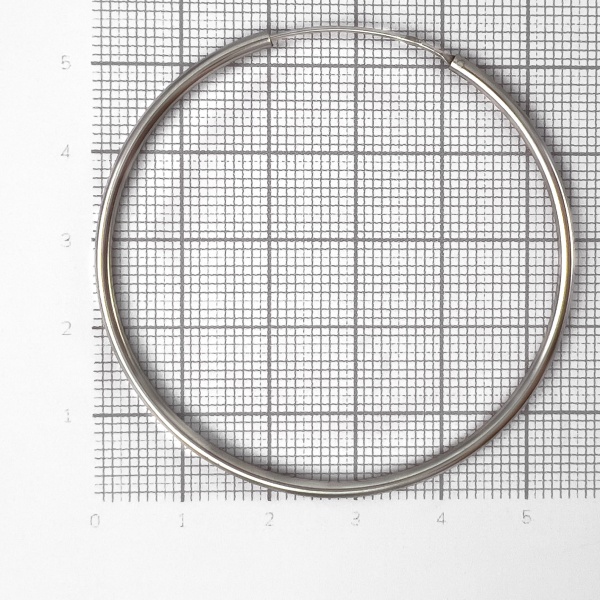 Серьги конго из серебра