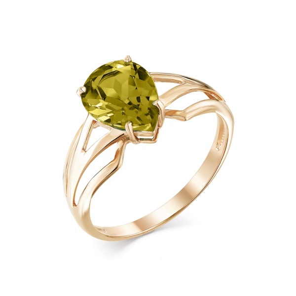 Кольцо из красного золота с султанитом