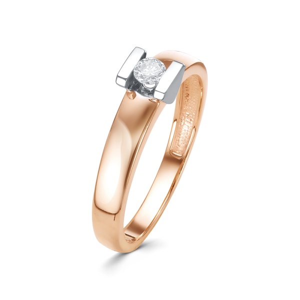 Кольцо из золота с бриллиантом