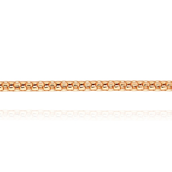 Цепь из красного золота 585, плетение «Попкорн»