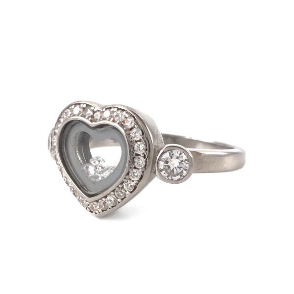 Кольцо из серебра с фианитами