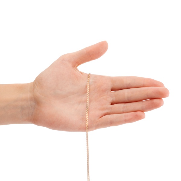 Цепь из красного золота 585, плетение «Гарибальди»