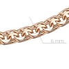 Цепь из красного золота, плетение «Бисмарк»
