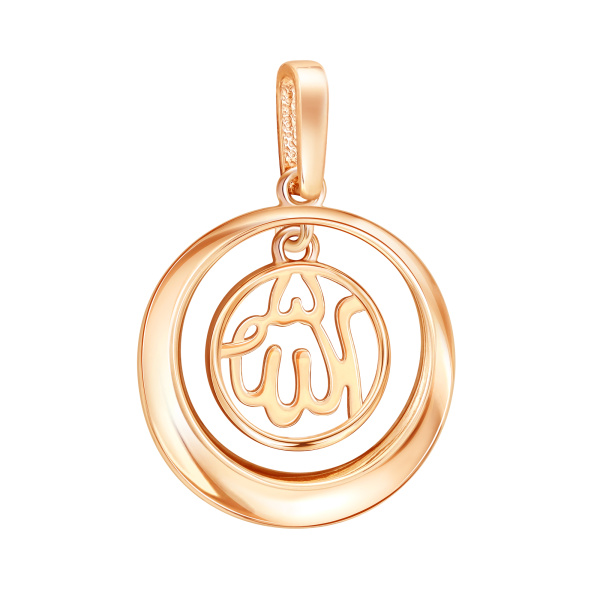 Подвеска из красного золота