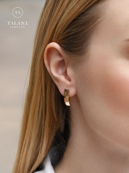 Серьги из красного золота