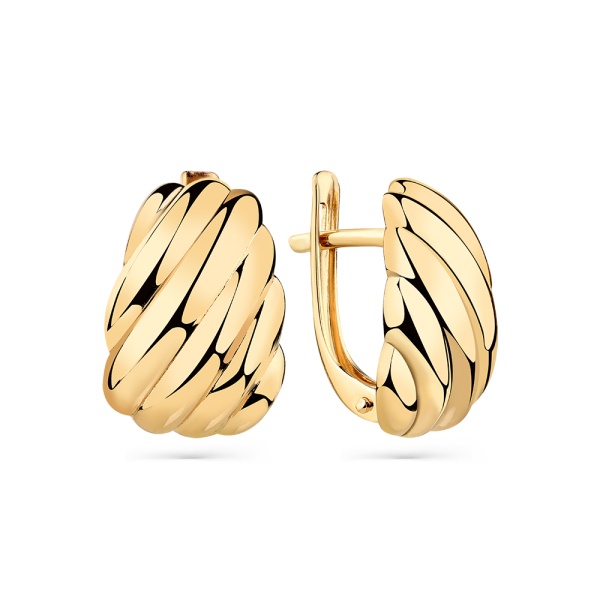 Серьги из красного золота 585 пробы