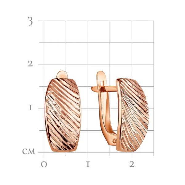 Серьги из красного золота