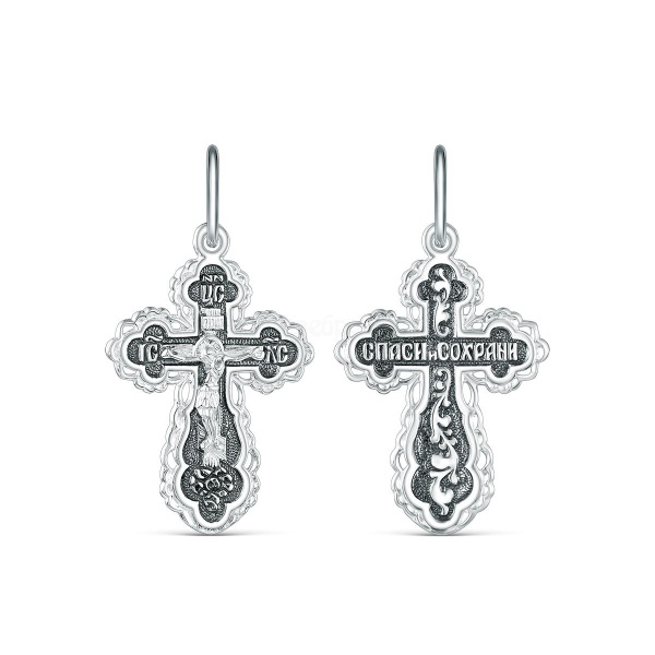 Крестик православный из серебра