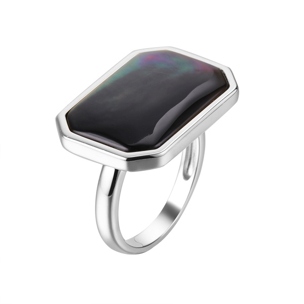 Кольцо из серебра с перламутром