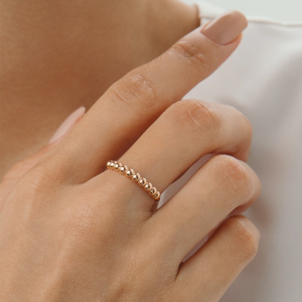 Кольцо из красного золота