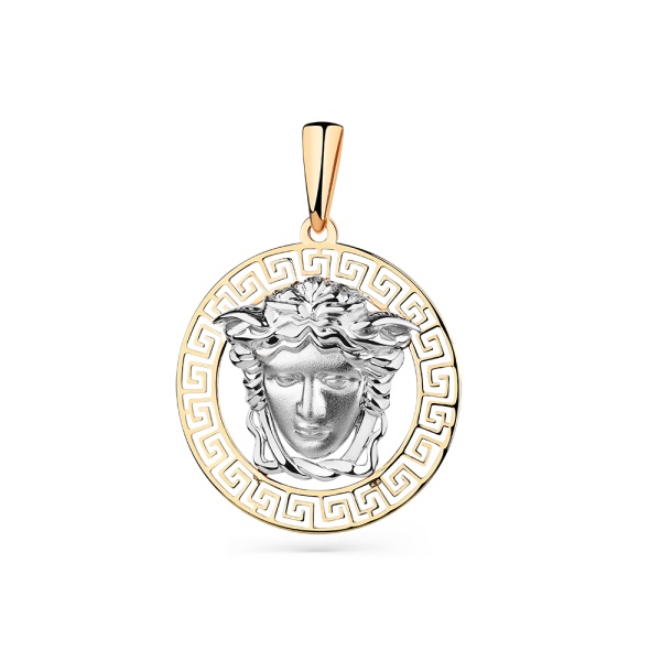 Подвеска из комбинированного золота 585 пробы