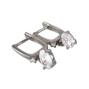 Серьги из серебра с цирконами