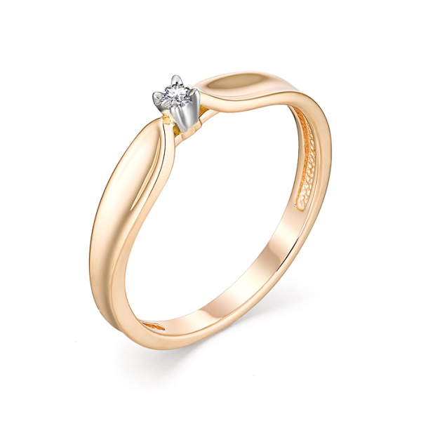 Кольцо из золота с бриллиантом