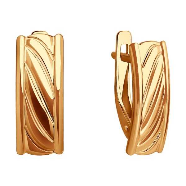 Серьги из красного золота