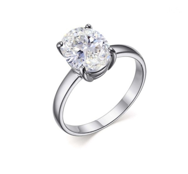 Кольцо из серебра с горным хрусталем