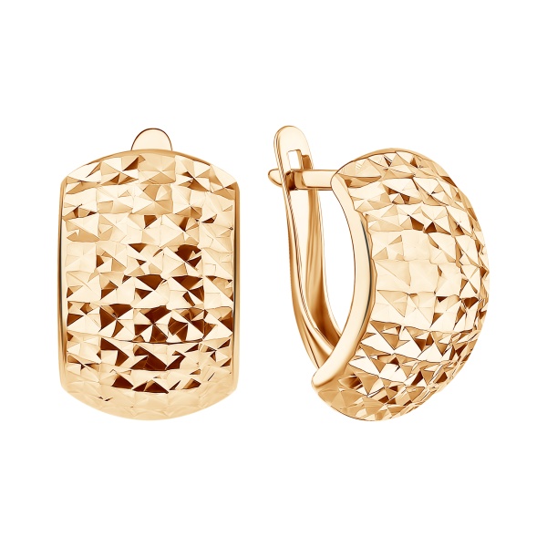 Серьги из красного золота