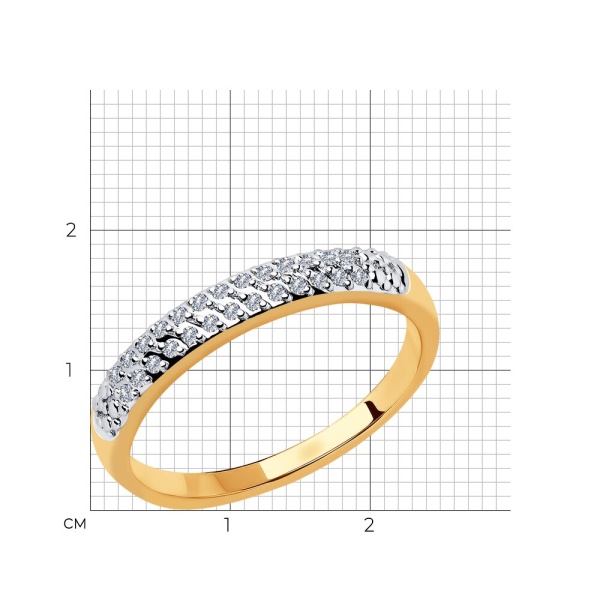 Кольцо из золота с бриллиантами