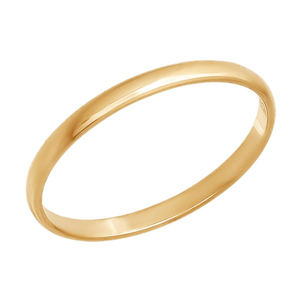 Обручальное кольцо из красного золота